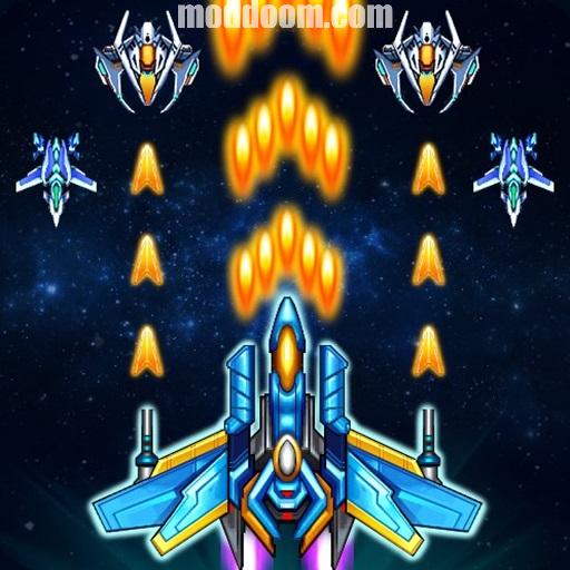 Galaxy sky shooting icon